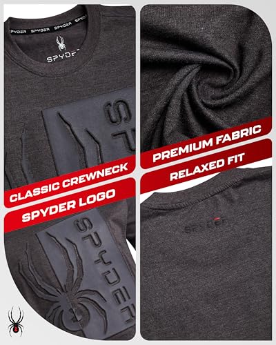 Spyder Mens Graphic T-Shirts - Soft Cotton Blend Classic Crewneck Short Sleeve Shirts for Men, Casual Shirts for Daily Wear3