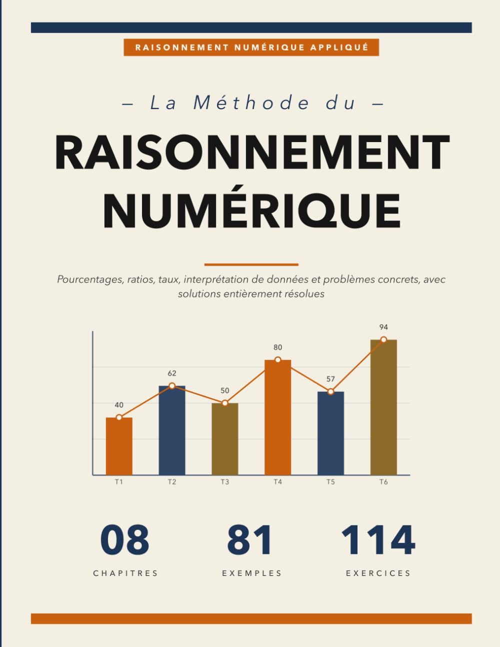 La Méthode du Raisonnement Numérique: Pourcentages, Ratios, Taux et Interprétation de Données avec Exercices Corrigés Pas à Pas