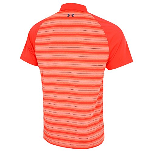 Image of Under Armour Men's UA Threadborne Boundless Polo MD NEON Coral