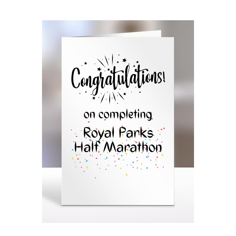 Congratulations on completing Royal Parks Half Marathon card, gifts for men, women, friend, son, daughter, brother, sister, colleague, presents for christmas, A5-245_40