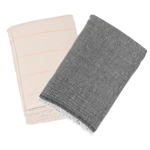 IWOWHERO Non-Slip Tufting Base Fabric 2 Pieces Rug Tufting Material Carpet Bottom Polyester 1m x 1m