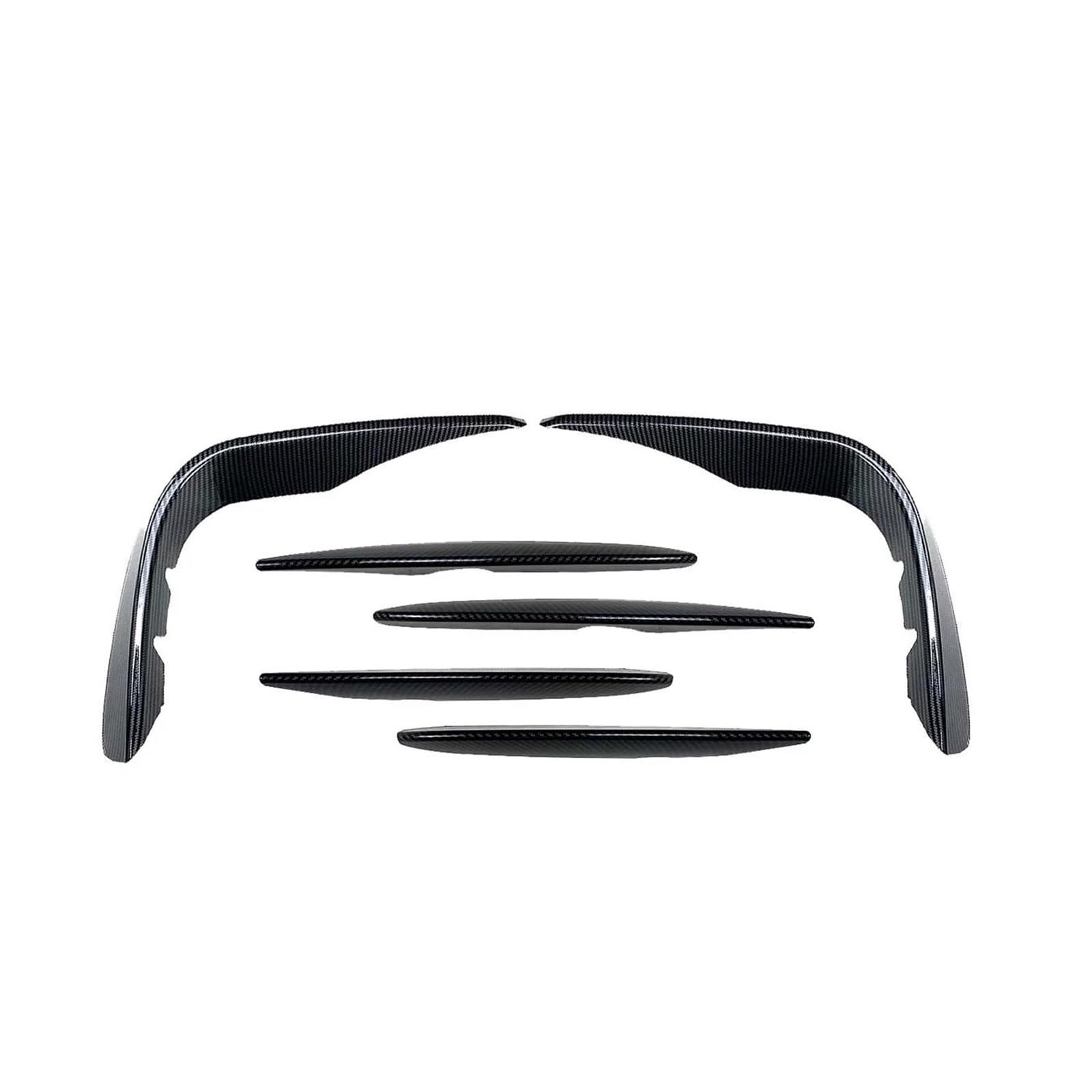 Canard Séparateur Pare-Chocs Avant Autocollant Couverture Phare Antibrouillard pour Mercedes pour Benz X253 GLC GLC260 GLC300 pour AMG 2016 – 2019 (Color : Carbon Set)