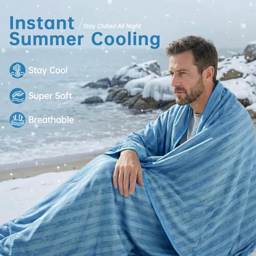 Image of Guohaoi Cooling Blanket for Hot Sleepers and Night Sweats 50 inchx70 inch Twin Size