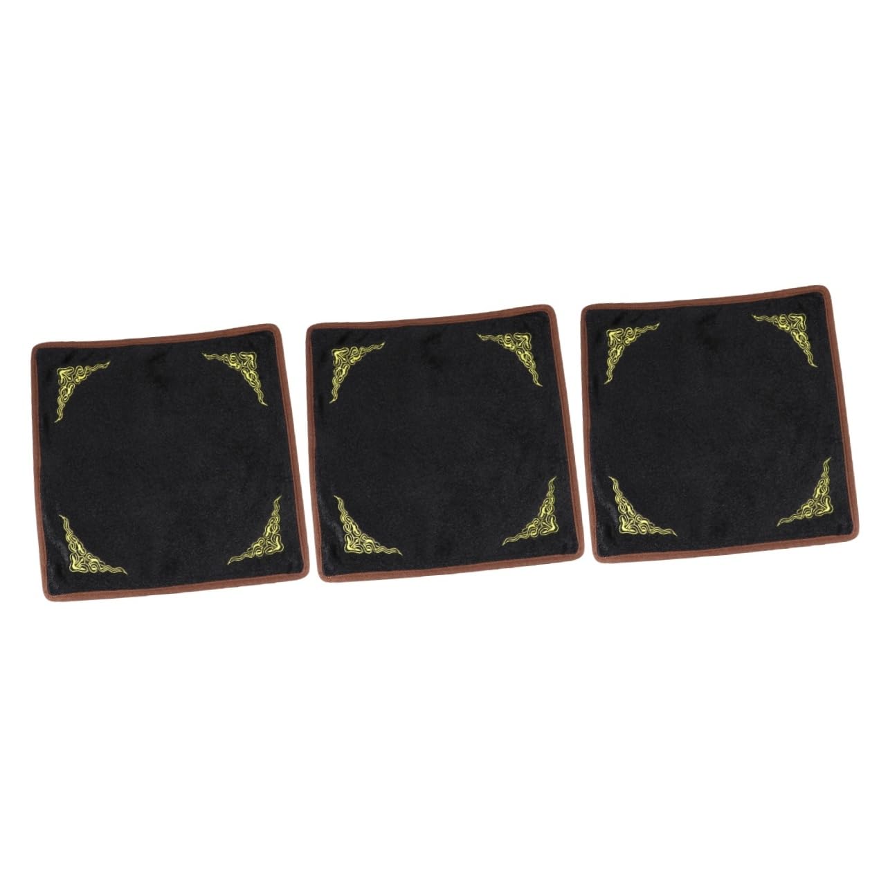 Lurrose 3 Piezas almohadilla de almacenamiento de joyas bandeja de anillo para joyería almohadillas para exhibir joyas bandeja de joyas el anillo palets arete Jade mira la tela accesorios