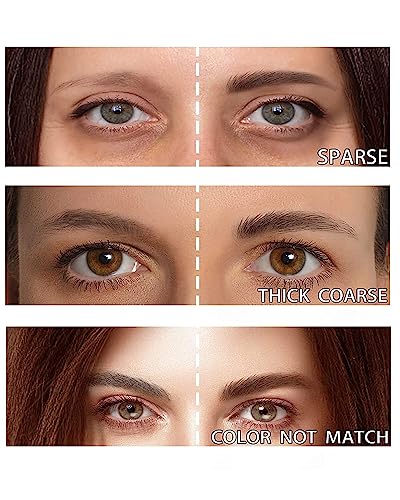 Amiir Eyebrow Gel Mascara Tinted Volumizing Enhance Eye Brow Fill In Sparse Brush Tamp Coloring Waterproof Long-Lasting, Clear #TOP5