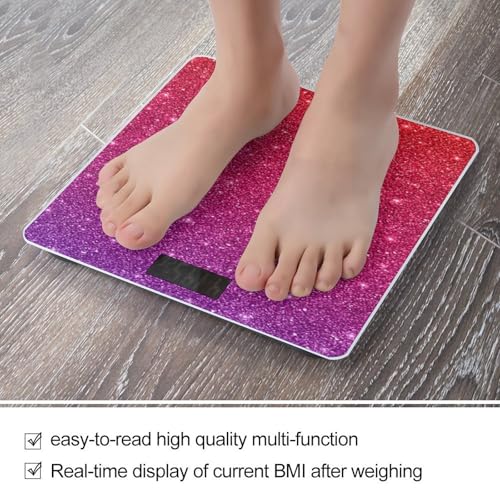 Báscula digital de baño con pantalla LCD brillante miniatura 5