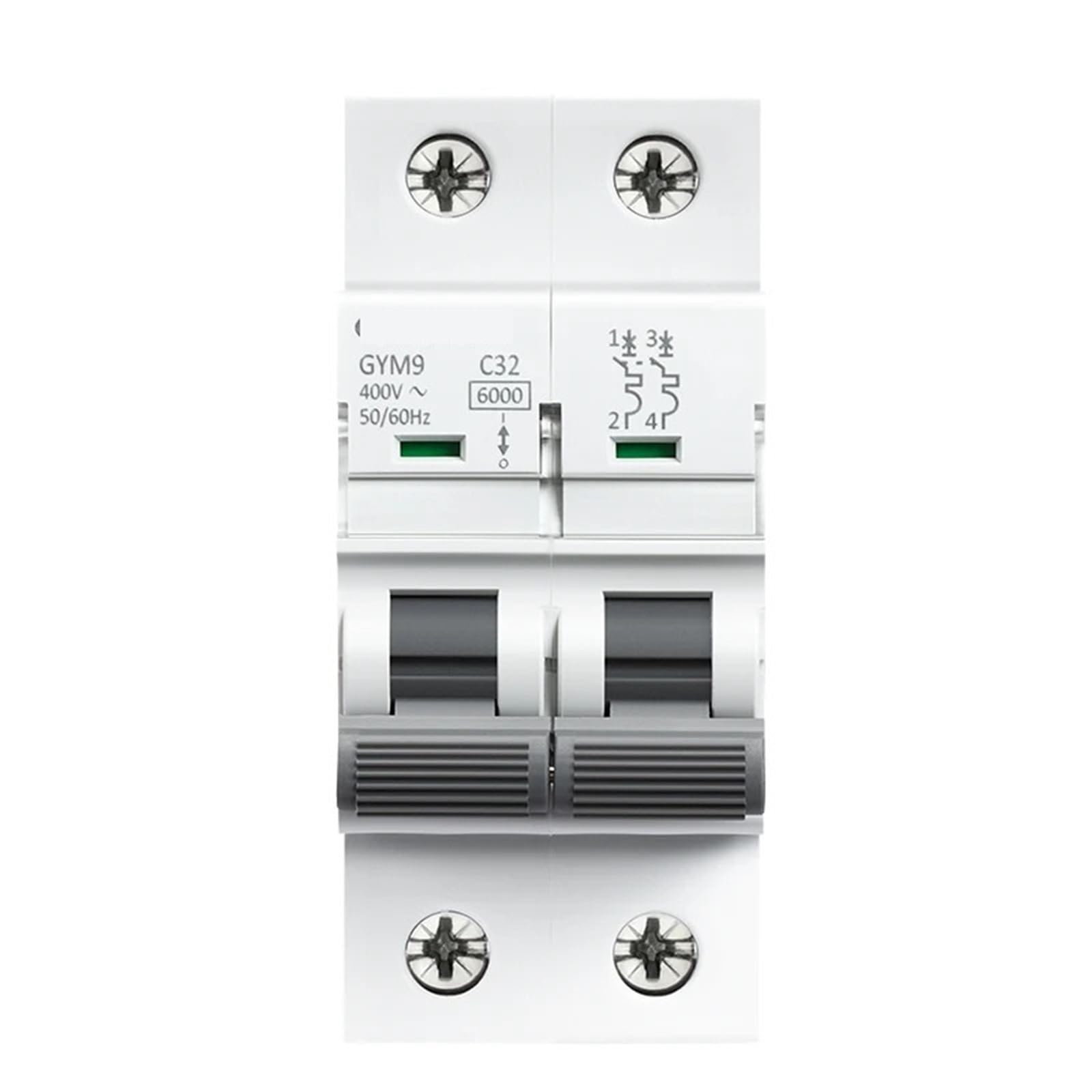 GYM9 2P 6KA capacité de coupure MCB Din Rail Mini disjoncteur 6A-63A AC Type 1 pièces(20A)