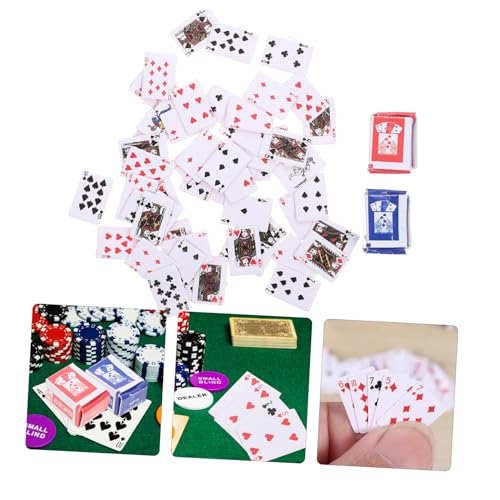 2 Stück Maßstab Teiliges Stabile Pokerkarten mit Klarem Muster Kreatives Brettspiel für Erwachsene und Dekoratives Kartenspiel für Zuhause Büro Bar Zufälliger Stil – Bild 7