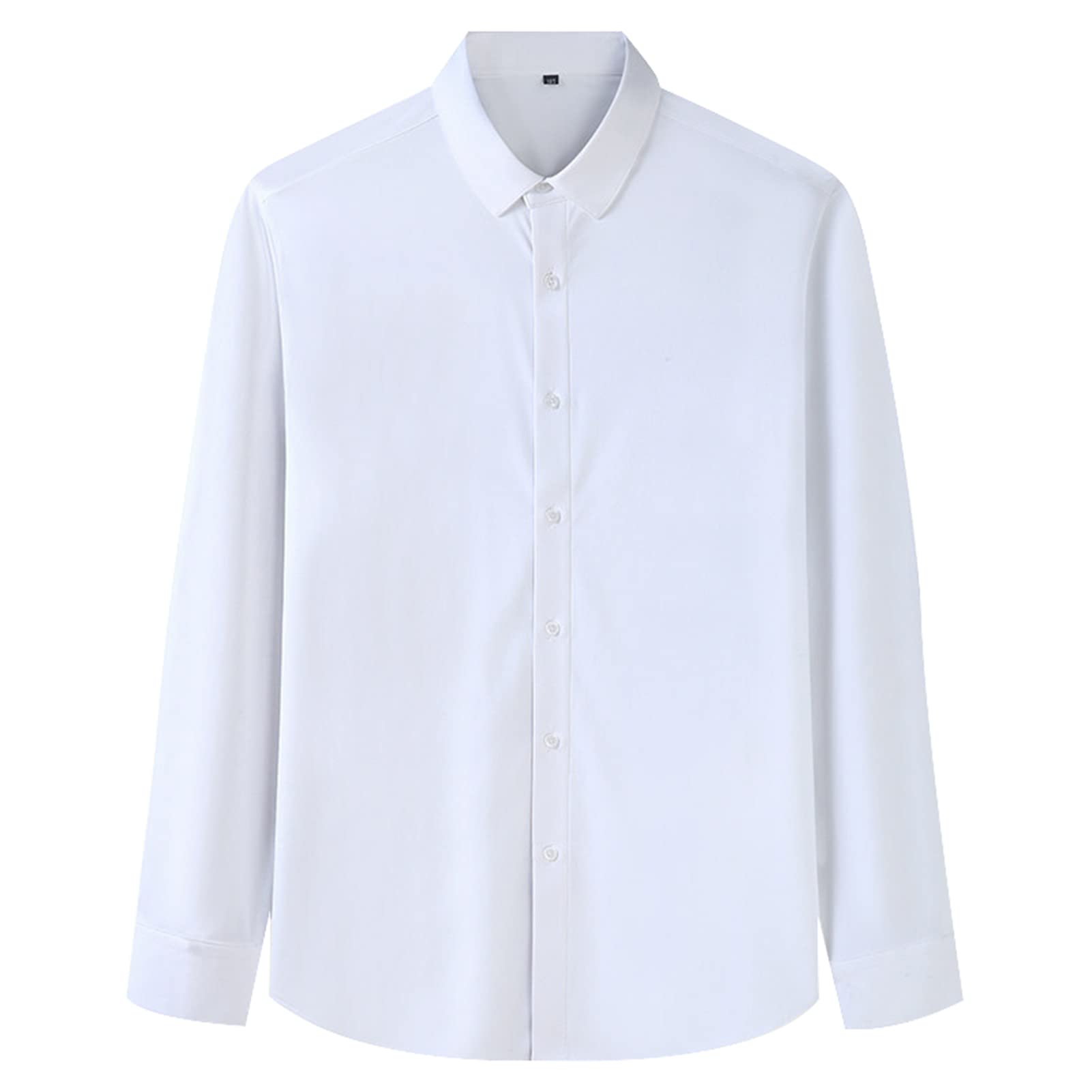 DongBao Camisas de vestir para Hombre,Manga Larga, ajuste regular, informal, con botones,Fácil de Hierro
