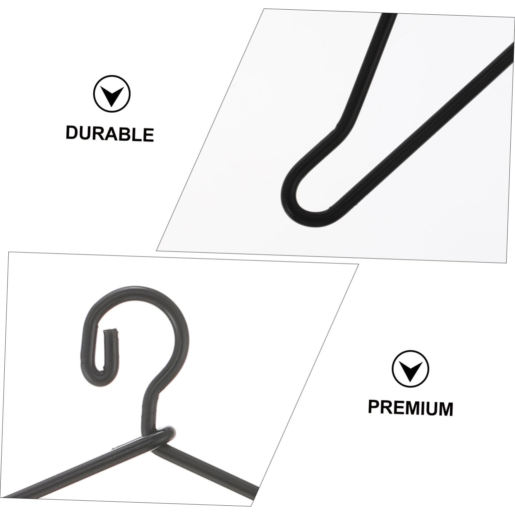 LALADEFIEE 50pcs Mini Doll Coat Hangers for Dress Holder Dress Holding Rack Set Smooth Corners Non-damaging for Dolls' Clothing