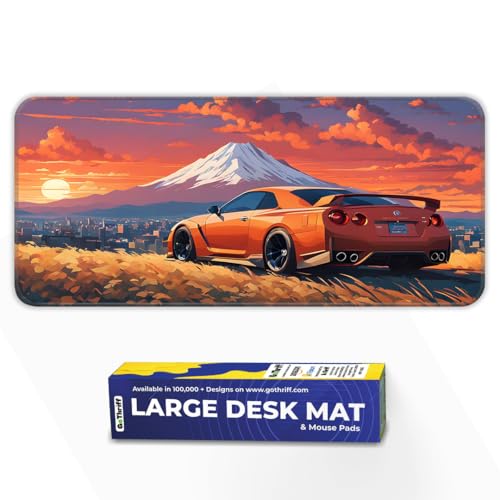Image of Nisaan Sunrise Gaming - Extended Large PC Mouse Pad 60X30CM with Stitched Edges & Non-Slip Rubber Base - Perfect Gaming Setup Mat & Accessories!