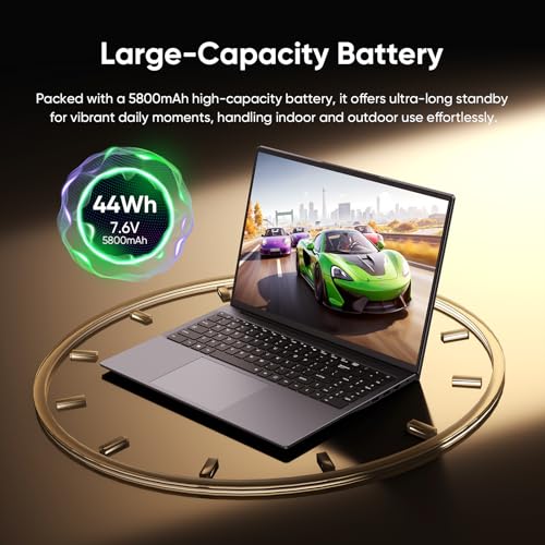 Image of EYY 16 inch Laptop Computer Intel Core i5 Processor, Win 11 Pro Laptop 16GB RAM 512GB SSD, 1920 x 1200 FHD 16:10 Display, Office Suite Notebook with Backlit Keyboard, Student Business Work Laptops