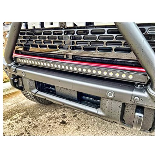 M&R Automotive Modular Bumper LED Lights with Mounts and Hardware | Ultra-Bright 2021+ Ford Bronco LED M&R 30" LIGHTBAR Bumper KIT |30" LED Light in 11,760 Lumens White