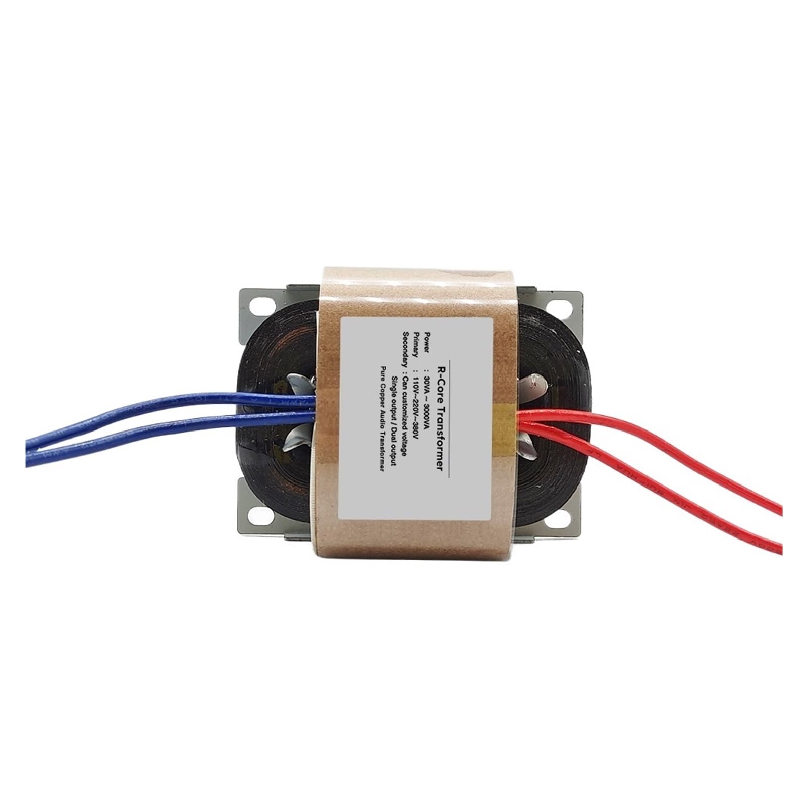 VARNOK Trasformatore di Potenza toroidale Trasformatore di Potenza R-Core da 5 W, Doppia Uscita 12 V-0-12 V, 15 V-0-15 V/18 V/24 V(Input 220V,18V-0-18V)