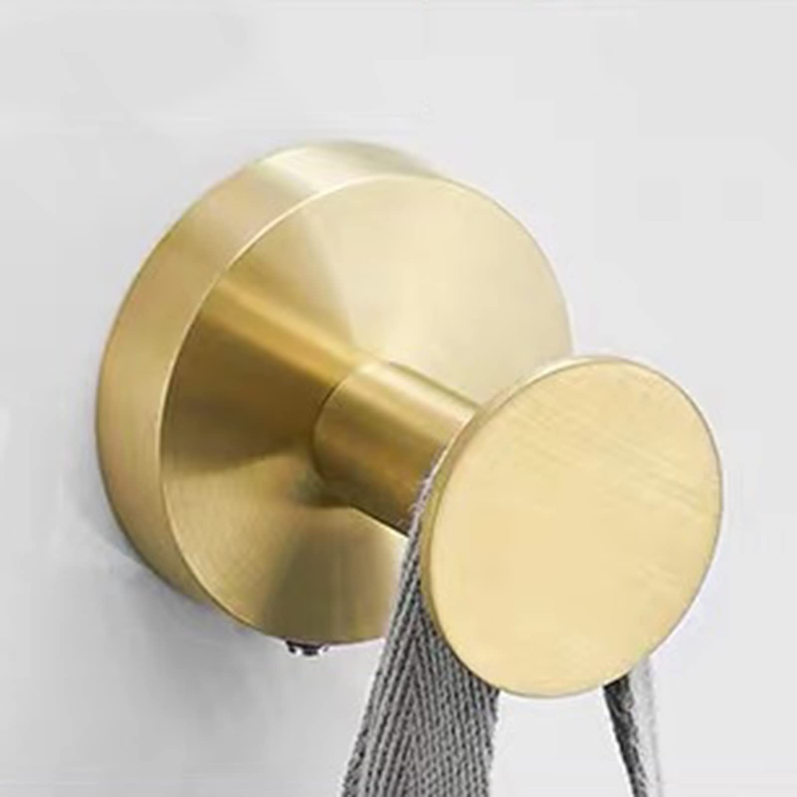 Ganchos para abrigos, Ganchos para perchas, Ganchos for toallas, ganchos for baño, ganchos for toallas de pared, paquete de 2, ganchos dorados for abrigos, ganchos resistentes for batas, for baño, coc