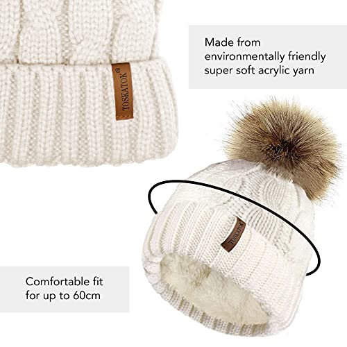 TOSKATOK Donna Chunky Morbido Cavo a Maglia