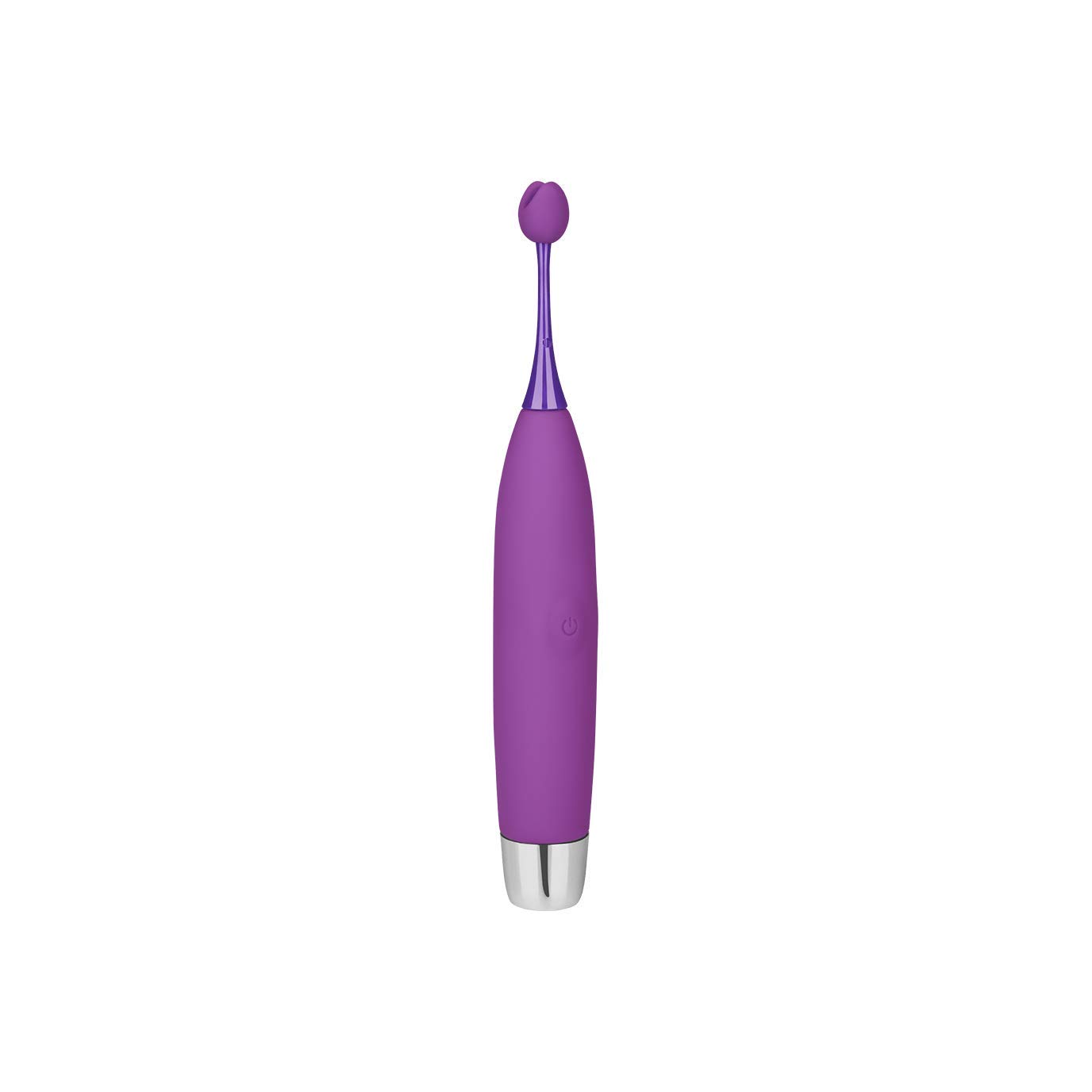 EIS Edler Auflegevibrator aus Silikon | Farbe:violett/silber | 19,5 cm