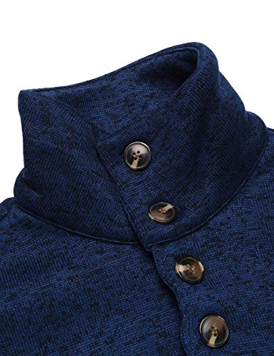 COOFANDY Men's Casual Slim Fit Pullover Sweater Knitted Sweatershirt Thermal Napping Inside - Image 5
