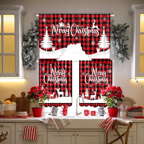 Cenefas de Navidad Frienda con estampado de ciervo para transformar tu hogar hoy 5