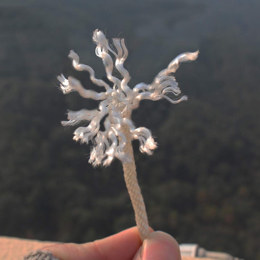 MU Cuerda Trenzada de Seguridad Resistente al Desgaste - Cuerda de Nylon finamente Trenzada - Diámetro 4 mm para espeleología Capacitación Alcance Embalaje Blanco,Blanco,40m