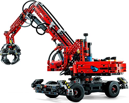 Technic Movimentatore di Materiali, Modello da Costruire con Gru Giocattolo, Funzioni Manuali e Pneumatiche, Giochi Educativi, Idee Regalo di Compleanno per Bambine e Bambini 42144 - Lego - Immagine 6