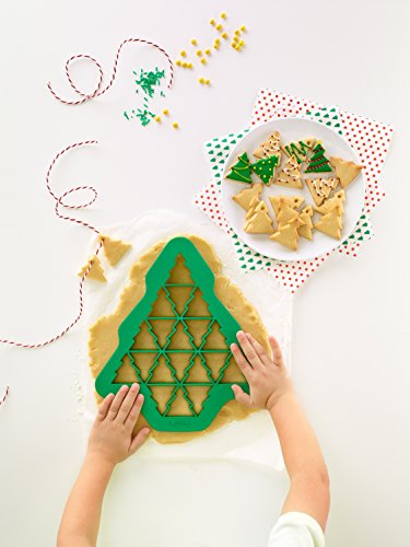 Kit Petits Fours Lékué et moule Cookie Christmas Tree bicolore compact - 8