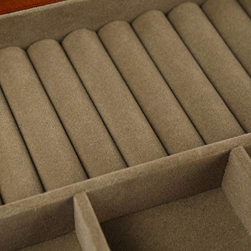 Changsuo Wooden Jewelry Box For Women, Solid Wood Organizer With Combo Lock For Jewelries thumb #7