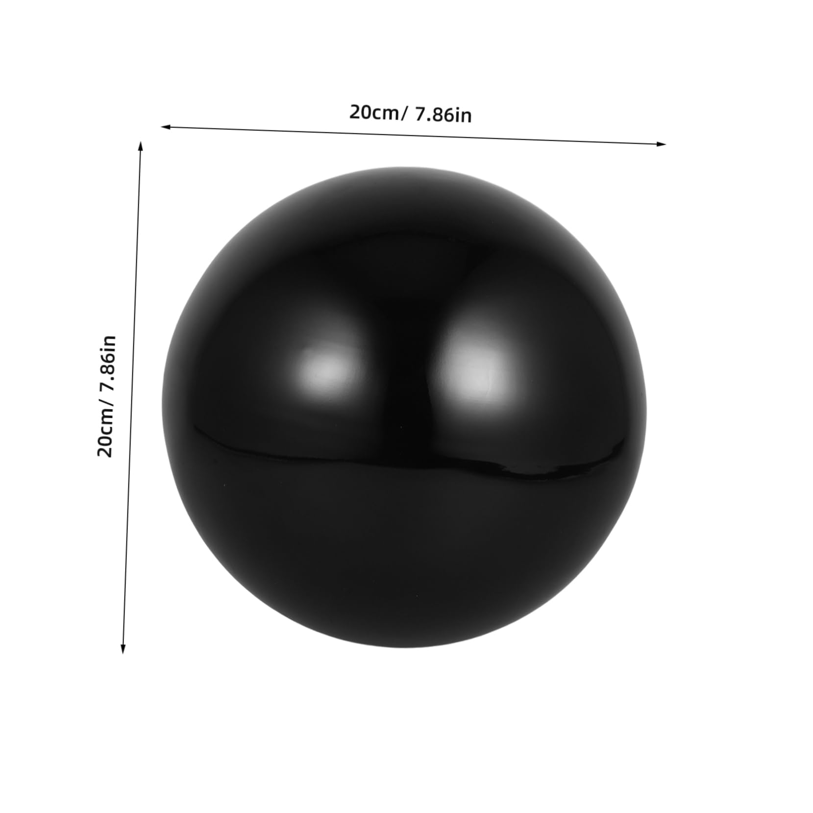 CORHAD Stainless Steel Garden Mirror Ball Polished Gazing Globe Reflective Sphere for Outdoor Decor Finish for Garden and Photography Props