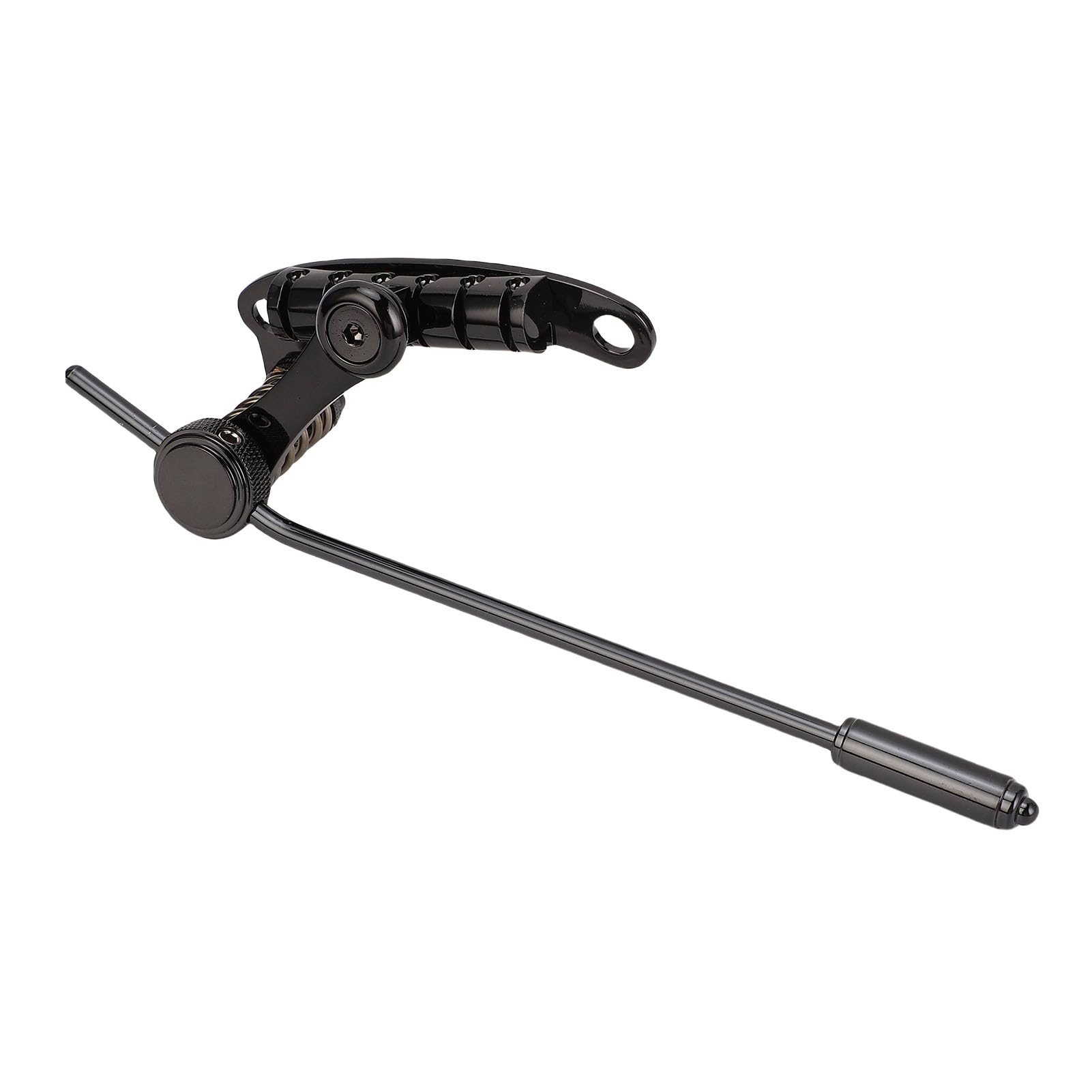 Barra de tope de puente de guitarra Barra de tope de puente de trémolo de aleación de zinc de repuesto para guitarra eléctrica Les Trem II Les Paul SG Color negro con brazo de