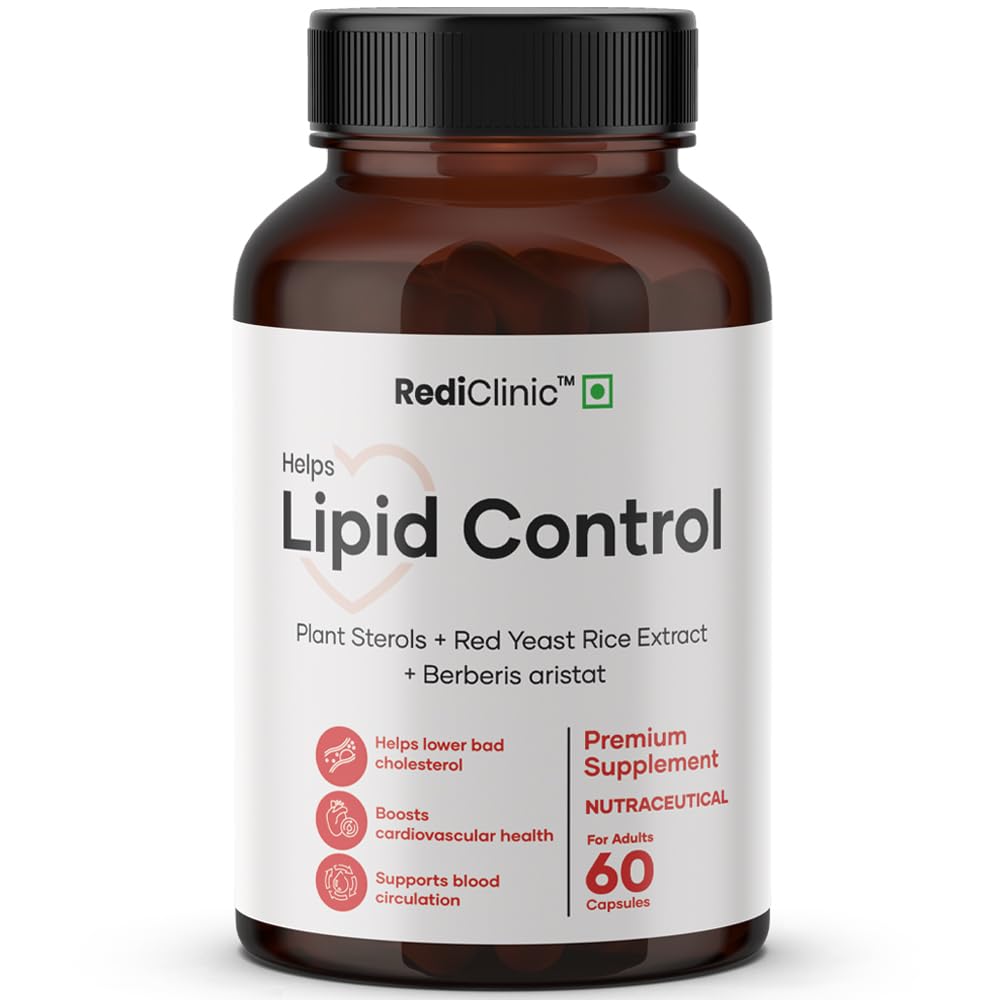 Lipid Control Capsules | Supports Heart Health | Helps in Normal Cholesterol Levels - 60 Capsules - Pack of 1-picture-20