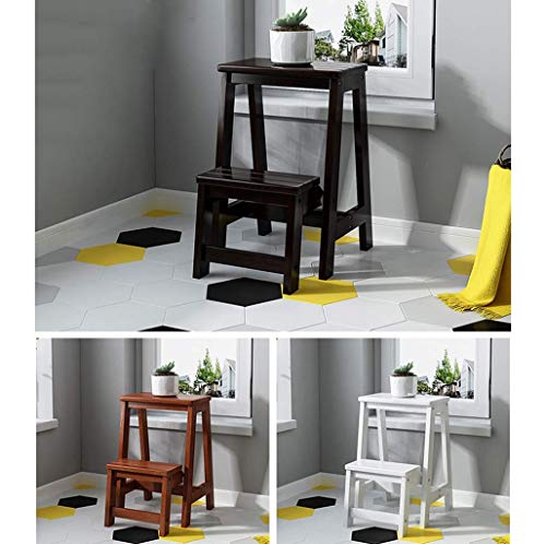 Chaise multifonctionnelle escabeau pliable en bois à 2 marches