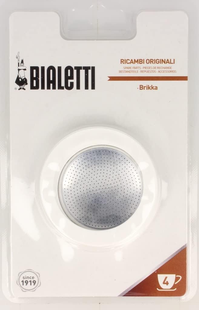 Bialetti Brikka 4 Cup 3 silicone Gaskets, Filter Plate