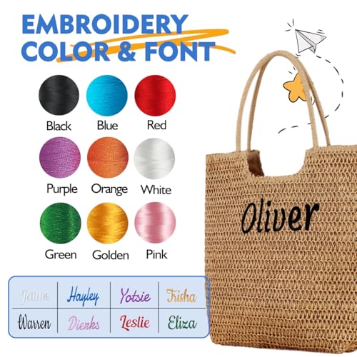 Bolsa de playa personalizada para mujer, tote grande miniatura 4
