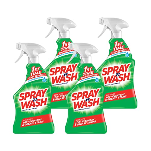 Spray 'n Wash Pre-Treat Laundry Stain Remover, 22 fl oz Bottle (Pack of 4)