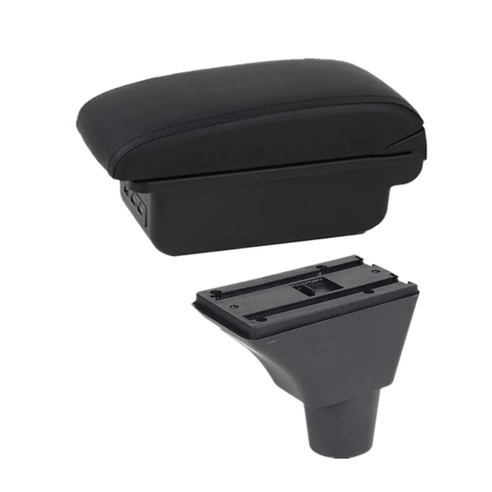 GBGWRMRYX Center Armrest Box For C3 For C4 Car Armrest Box Central Storage Box Interior Dedicated Retrofit Accessories Arm Rest(B1 Black line 3USB)