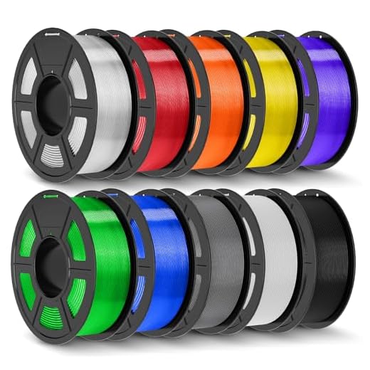 JAYO PLA+ Filament 1.75mm,3D Printer Filament PLA Plus Dimensional Accuracy +/- 0.02 mm, 1.1 Kg Per Spool, Black+White+Gray+Transparent+Clear(Blue+Red+Purple+Yellow+Orange+Green) of 10
