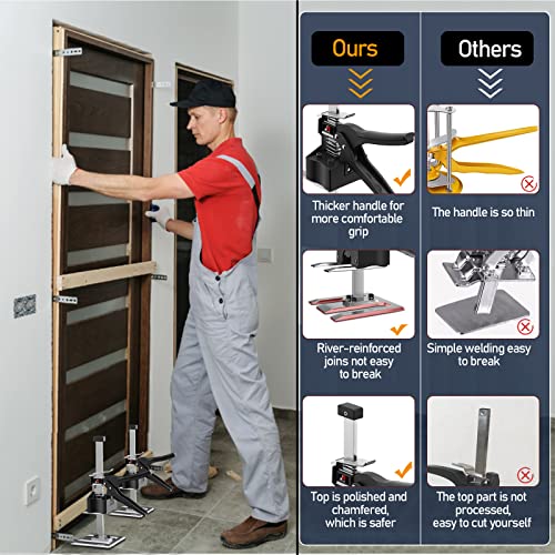 Janniress Arm Tool Lift 2Pcs Labor Saving Arm，Wall Tile Locator, Men's Labor-Saving Tool, Multi-Function Height Adjustment Lifting Device,Door Panel Lifting Cabinet Jack Board Lifter #TOP1