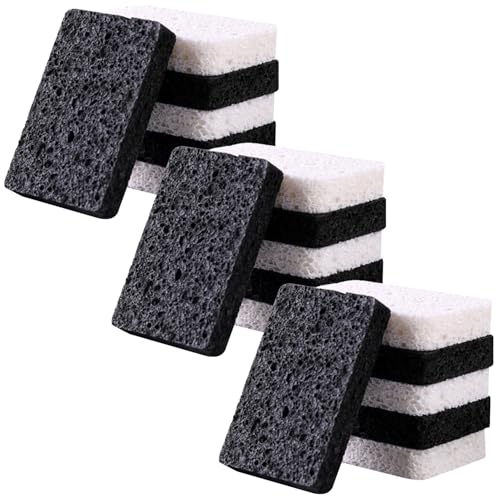 Image of 24 - Pack Non-Scratch Scrub Sponges - Sponges for Dishes and Washing Dishes, Cleaning Sponges for Kitchen Home and More（Black&White）