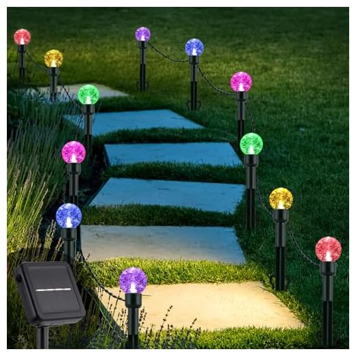 Cnulenzt Lot de 12 lampes solaires LED pour extérieur - 8 modes - Étanche IP44 - Pour jardin - Décoratif (multicolore)
