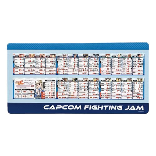 Sous-main Capcom Fighting Jam grand tapis de souris 300x600mm en caoutchouc antidérapant