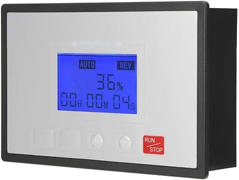 60A 10-55V DC Motor Speed Controller, LCD Display, Reversible Control, Slow Run/Stop Timer, 3000W DC Engine Speed Regulator Circuit Board