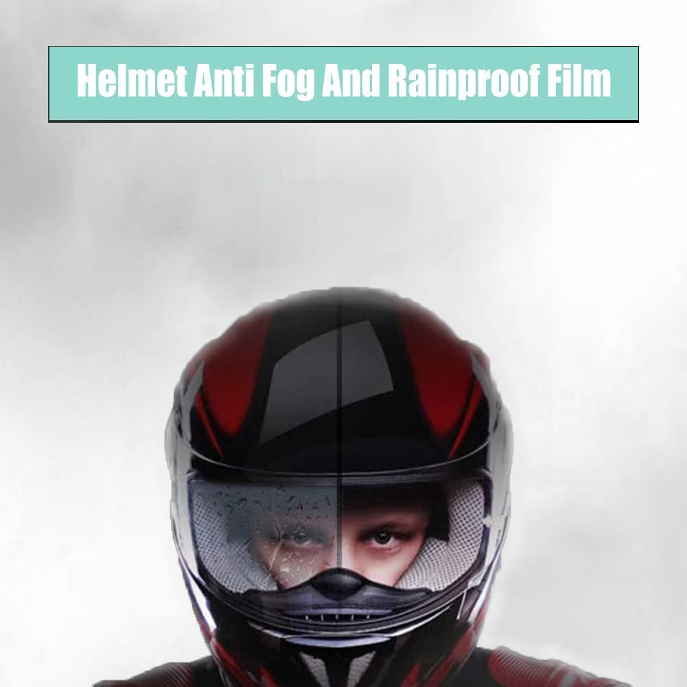 Film Anti-buée Et Anti-pluie Pour Visière De Casque Moto - Améliore La Visibilité, Facile à Poser - Jetable, Compatible La Plupart Des Casques
