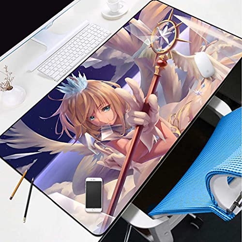 Tapis de souris gamer grand format rose pour éliminer le manque d'espace de jeu