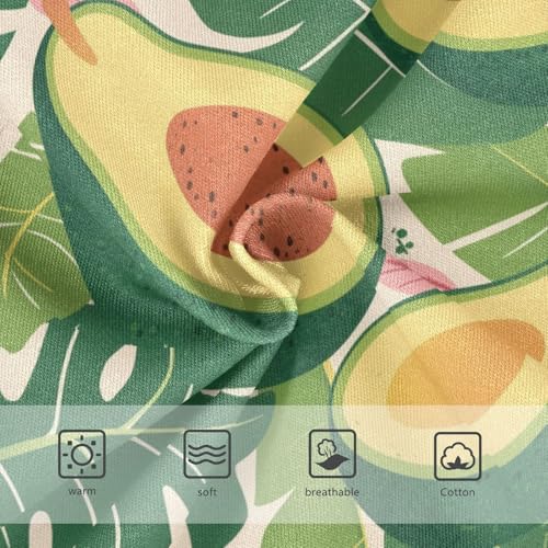 Wusikd Avocado Leaves Girls' Underwear Cotton Pink Girls Briefs Soft Toddler Underwear 2T3