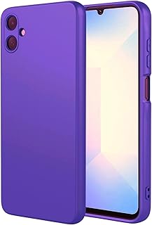 TPU Silicone Case Compatible with Samsung Galaxy A06 (6.7 inches), Mobile Phone Case Protective Case (Purple)