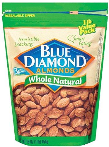 Blue Diamond Whole Natural Almonds (Pack of 2)2
