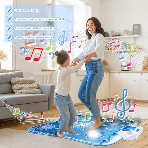 image for monochildoing Frozen Toys Dance Mat for Girls - Electronic Dance Mat w