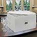 Sorbus Stemware Storage Chest - Deluxe Quilted Case with Dividers - Service for 12 - Great for Protecting or Transporting Wine Glasses, Champagne Flutes, Goblets, and more (Storage Glass - Beige)