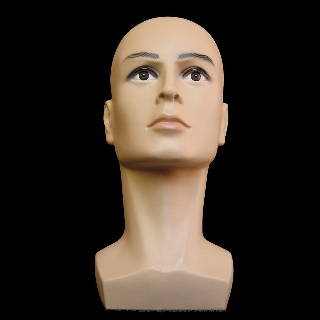 Schaufensterpuppe Kopf Mannequin Kopf aus Glasstahl Brillenständer Perückenständer