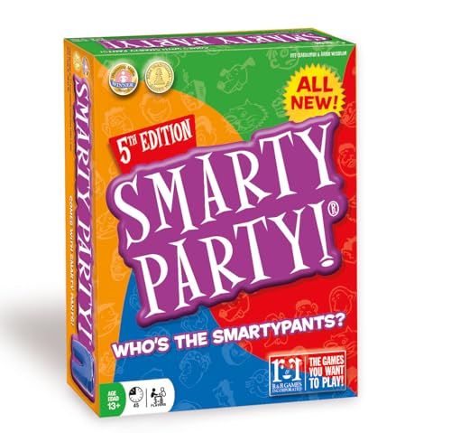 Juego de Trivia Familiar Smarty Party, 5.a Edición, para Edades de 13 Años en Adelante, 3 a 8 Jugadores miniatura 1